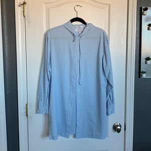 NWOT Coolibar button-down tunic UPF 50+ with hoodie and pockets